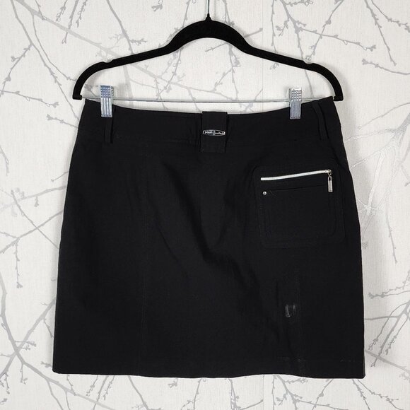 Jamie Sadock Black Ponte Knit Skort w/ Zipper Pockets - Picture 2 of 5